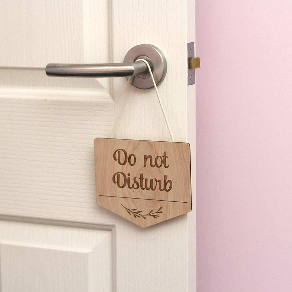 Do Not Disturb - Front Door Hanging Sign