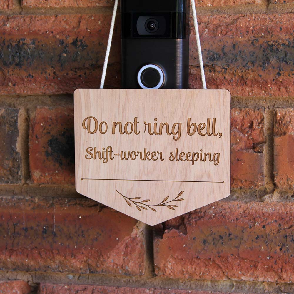 Do Not Disturb - Shift-worker Hanging Sign