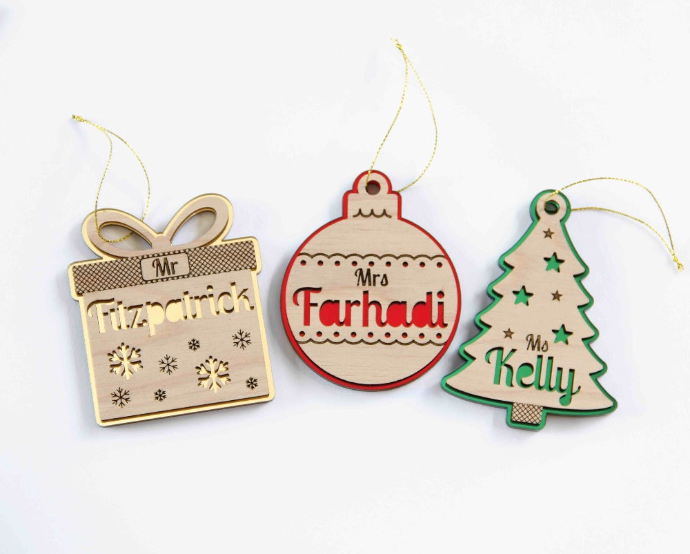 unique gifts for teachers, christmas ornaments