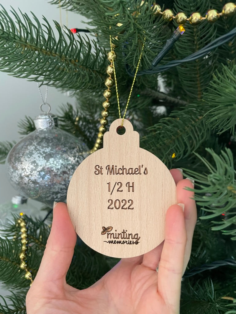 Personalised Teacher Gift Christmas Ornaments