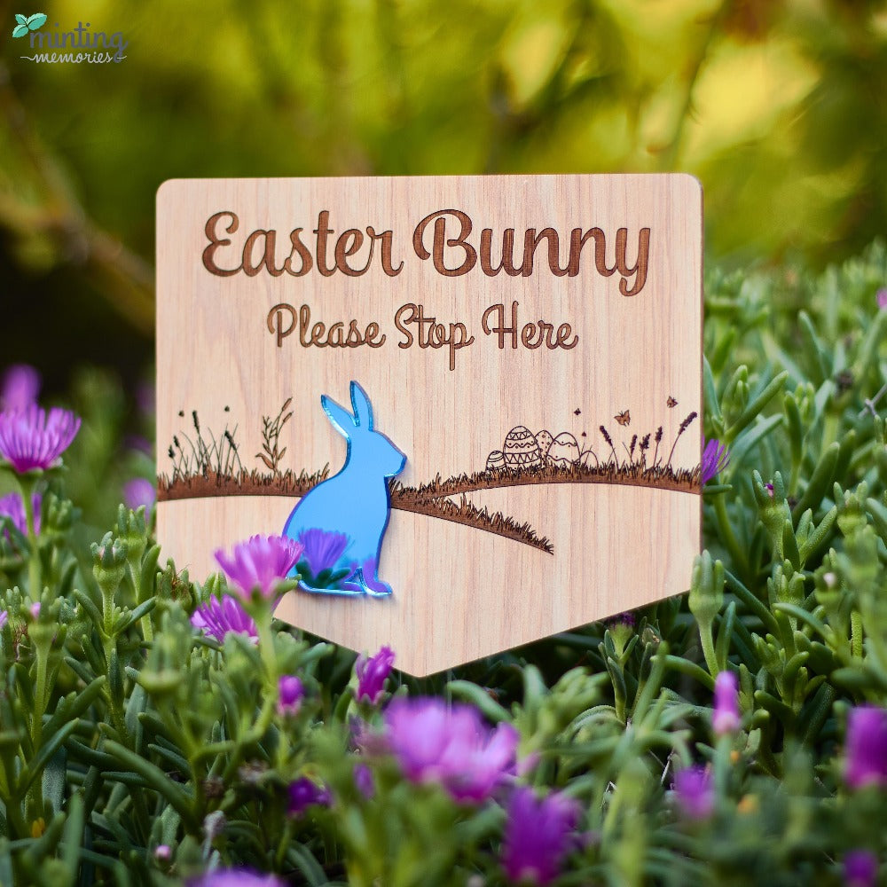 Easter Bunny Sign - Please Stop Here!