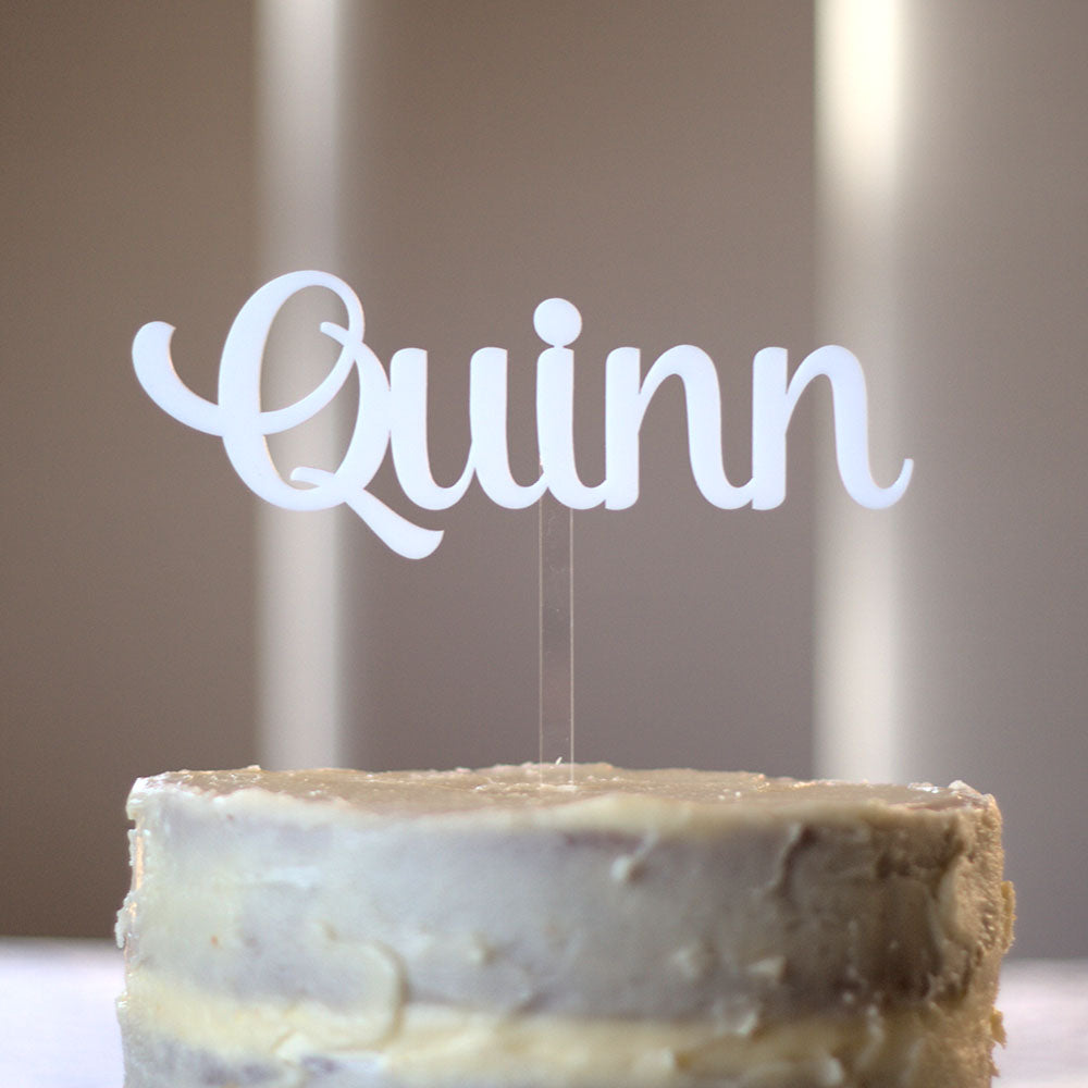 Personalised Cake Topper - laser cut one line